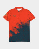 Red and Black City SMC Men's Slim Fit  Polo