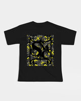 Yellow Grey Camo Kids Graphic Tee