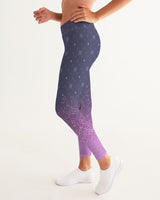 Purple Graffiti Spray SMC Women's Yoga Pants