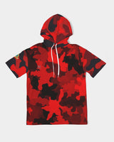 Red Camo SMC x2 Men's Premium Heavyweight Short Sleeve Hoodie