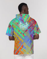 Color Glitchy SMC Men's Premium Heavyweight Short Sleeve Hoodie