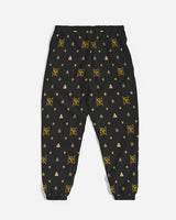 Invert Vanta Black n Gold SMC Pattern Men's Track Pants