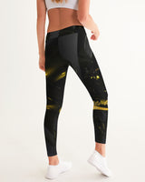 Black & Yellow SMC Women's Yoga Pants