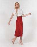 Red Crush SMC Women's A-Line Midi Skirt