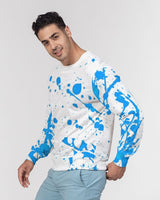 Blue Splatter SMC1 Men's Pullover Sweater