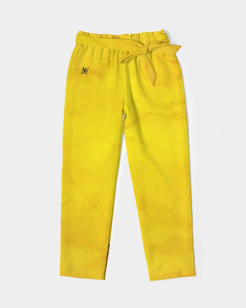 Yellow Paper SMC Women's Belted Tapered Pants