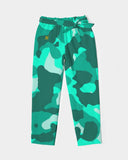 Lime Green Camo SMC Women's Belted Tapered Pants