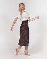 Clouds Redoutline SMC Women's A-Line Midi Skirt