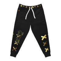 Gold X'ed Out Joggers