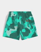 Lime Green Camo SMC Men's Swim Trunk