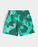 Lime Green Camo SMC Men's Swim Trunk