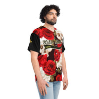 Rose Skull SMC Men's Baseball Jersey