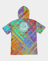 Color Glitchy SMC Men's Premium Heavyweight Short Sleeve Hoodie