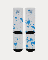 Blue Splatter SMC1 Men's Socks