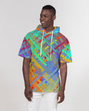 Color Glitchy SMC Men's Premium Heavyweight Short Sleeve Hoodie