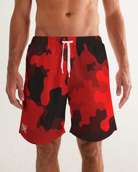 Red Camo SMC x2 Men's Swim Trunk