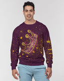 Burgundy Gold Splatter SMC Men's Pullover Sweater