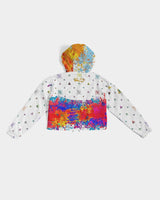 Abstract Splat SMC Women's Cropped Windbreaker