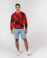 Red Camo SMC x2 Men's Classic French Terry Crewneck Pullover