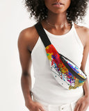 Abstract Splat SMC Crossbody Sling Bag