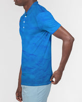 Blue Wrinkle SMC Men's Slim Fit Polo