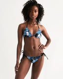 Blu Skull Camo SMC Women's Triangle String Bikini