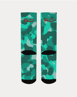 Lime Green Camo SMC Men's Socks