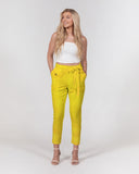 Yellow Paper SMC Women's Belted Tapered Pants