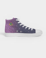 Purple Graffiti Spray SMC Women's Hightop Canvas Shoe