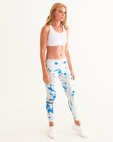 Blue Splatter SMC1 Women's Yoga Pants