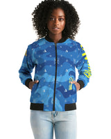 Blue Camo SMC Women's Bomber Jacket