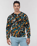 Blue and Orange Camo SMC Men's Pullover Sweater