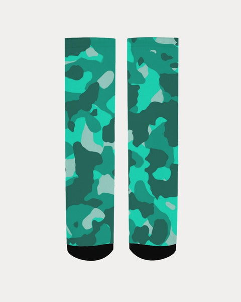 Lime Green Camo SMC Men's Socks