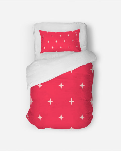 Stars SMC Red Twin Duvet Cover Set