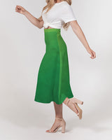 Green Bean SMC Women's A-Line Midi Skirt