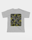 Yellow Grey Camo Kids Graphic Tee