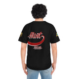 Red and Black SMC Wrap Men's Baseball Jersey