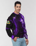 Purple Spark SMC Men's Classic French Terry Crewneck Pullover