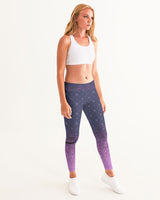 Purple Graffiti Spray SMC Women's Yoga Pants