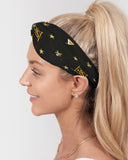 Black & Yellow SMC Twist Knot Headband Set