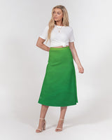 Green Bean SMC Women's A-Line Midi Skirt