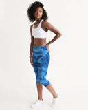 Blue Camo SMC Women's Mid-Rise Capri