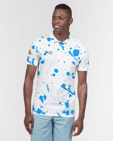 Blue Splatter SMC1 Men's Slim Fit Polo