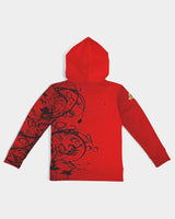 Burgundy Leaf Kids Hoodie