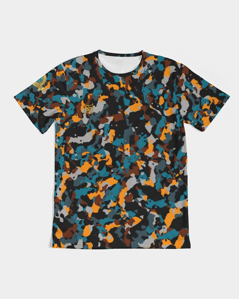 Blue and Orange Camo SMC Men's Tee