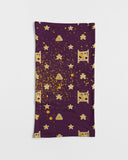 Burgundy Gold Splatter SMC Neck Gaiter Set