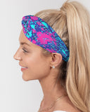 Purple Splash SMC Twist Knot Headband Set