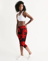 Red Camo SMC x2 Women's Mid-Rise Capri