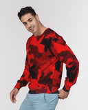 Red Camo SMC x2 Men's Classic French Terry Crewneck Pullover