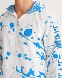 Blue Splatter SMC1 Men's Windbreaker